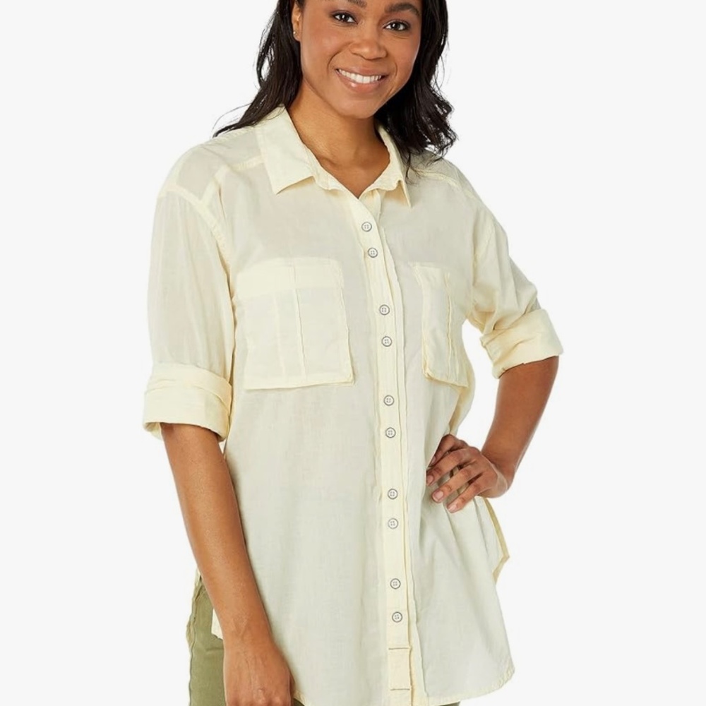 Free People We The Free Sheer Luck Shirt Size M